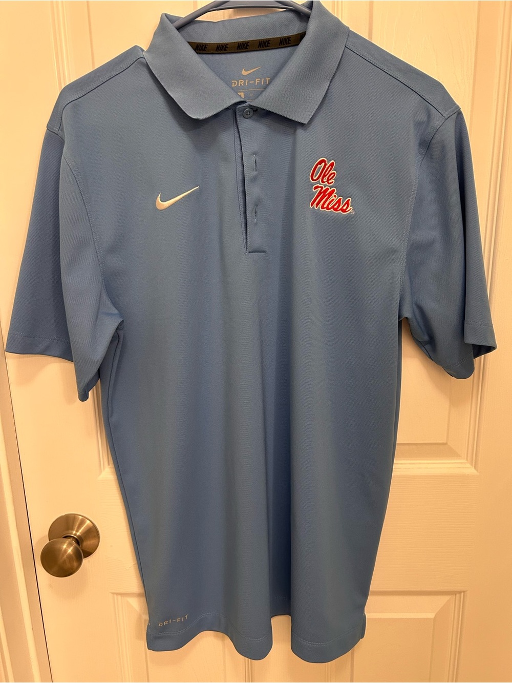 Nike Light Blue Ole Miss Dri-FIT Polo